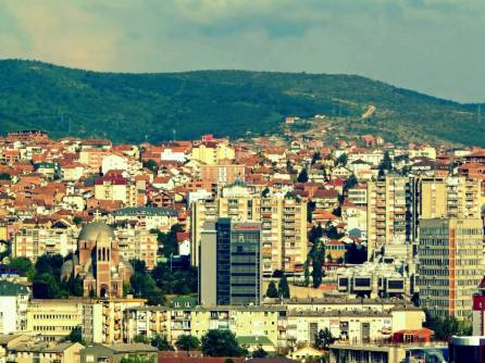 General view of Prishtina skyline